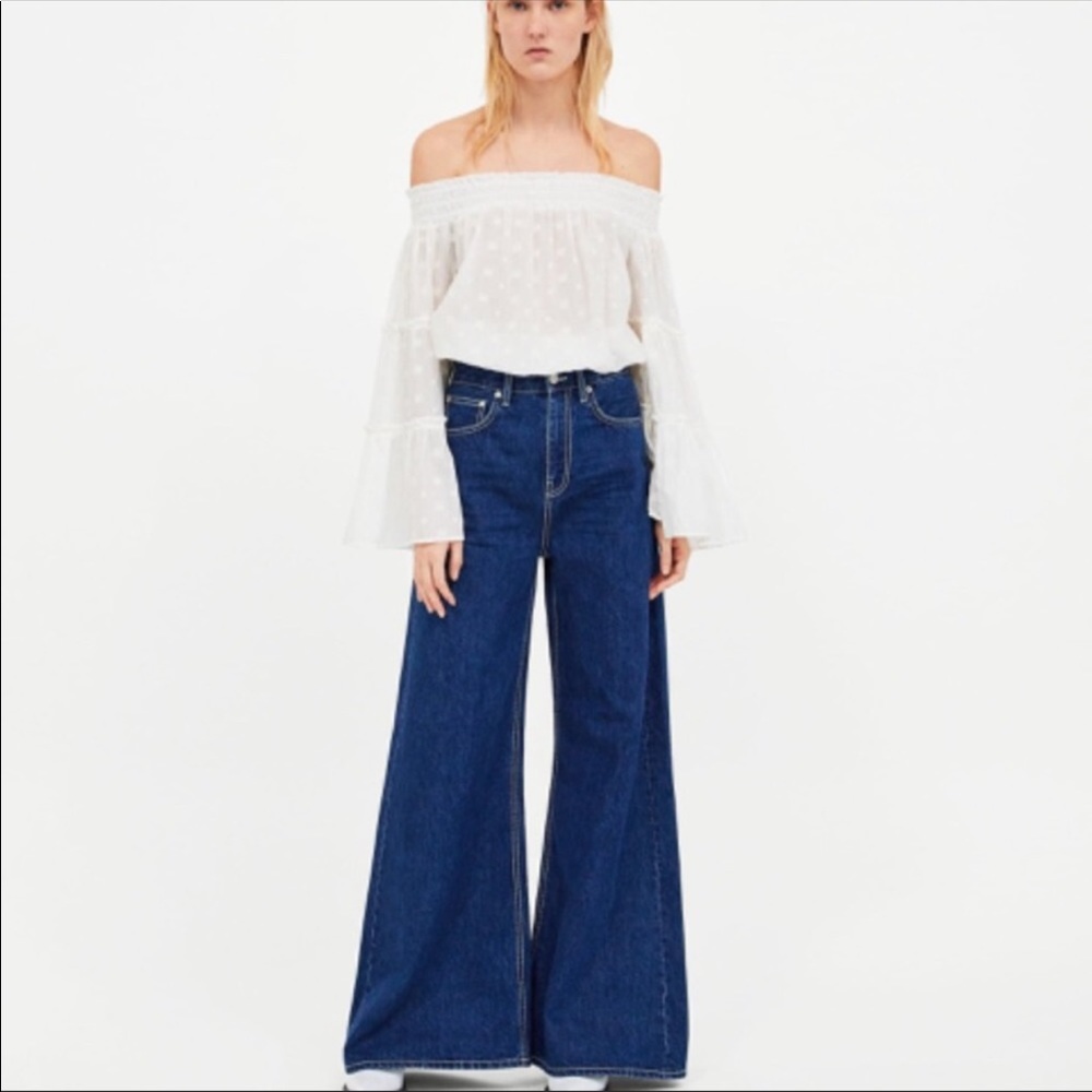 Zara High Waist Flare Jeans